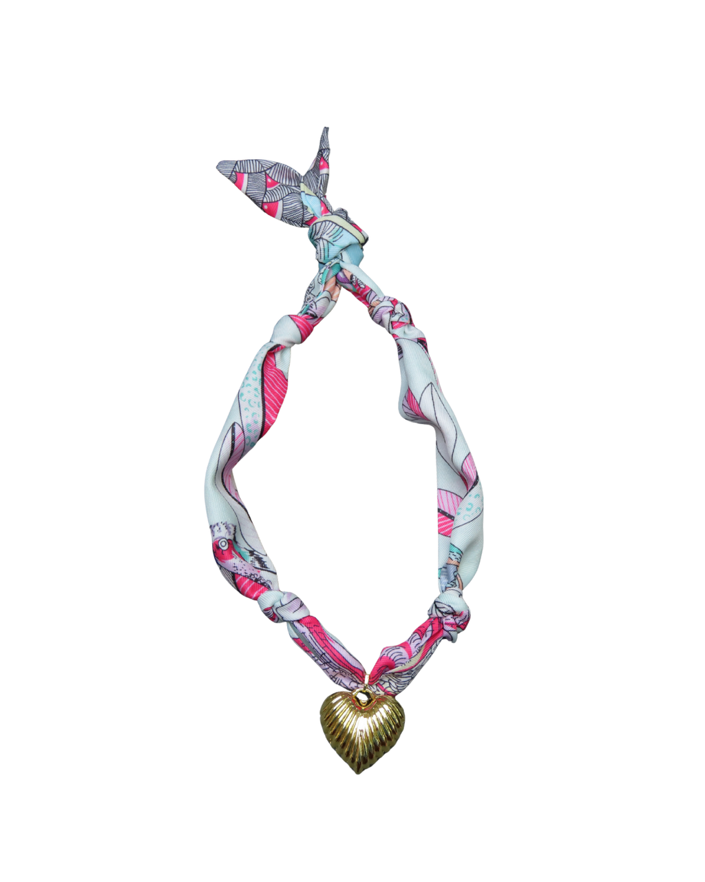 Shoreline Scarf Necklace – Pastel Tide