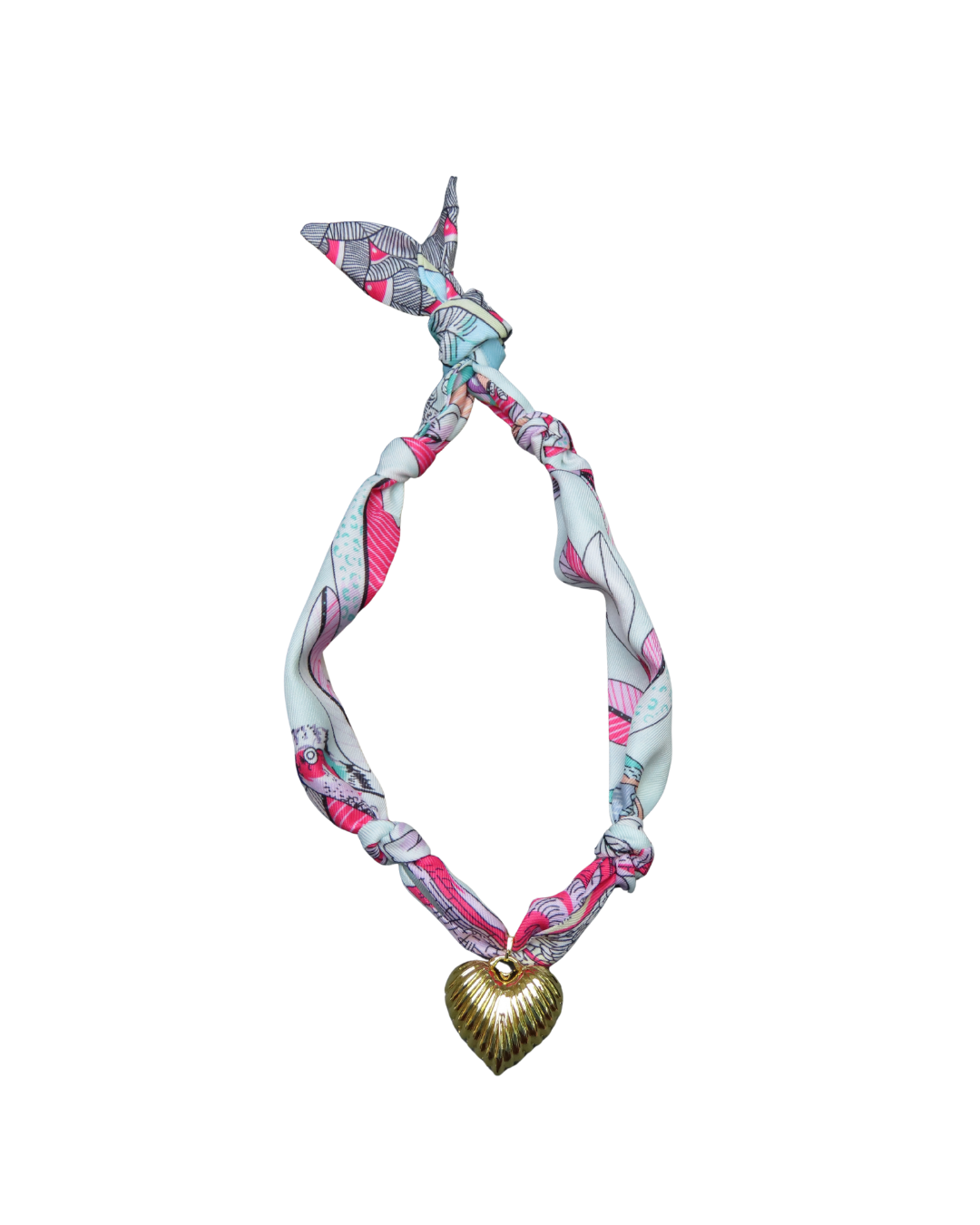 Shoreline Scarf Necklace – Pastel Tide