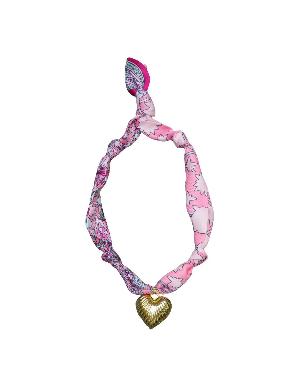 Shoreline Scarf Necklace – Pink Bloom
