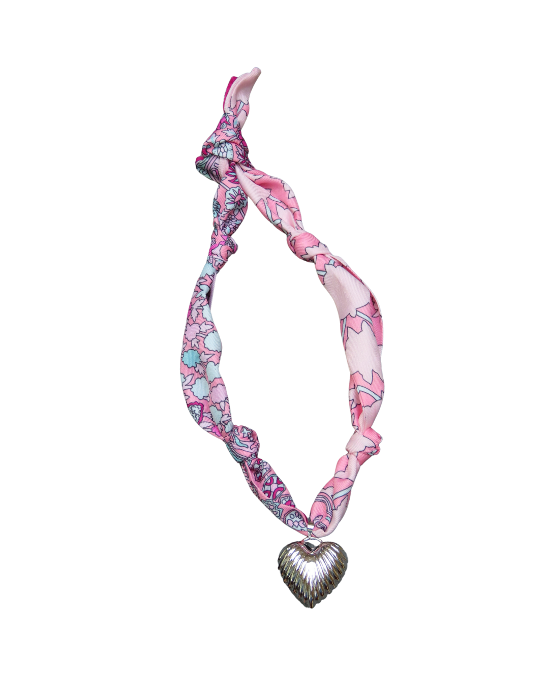 Shoreline Scarf Necklace – Pink Bloom