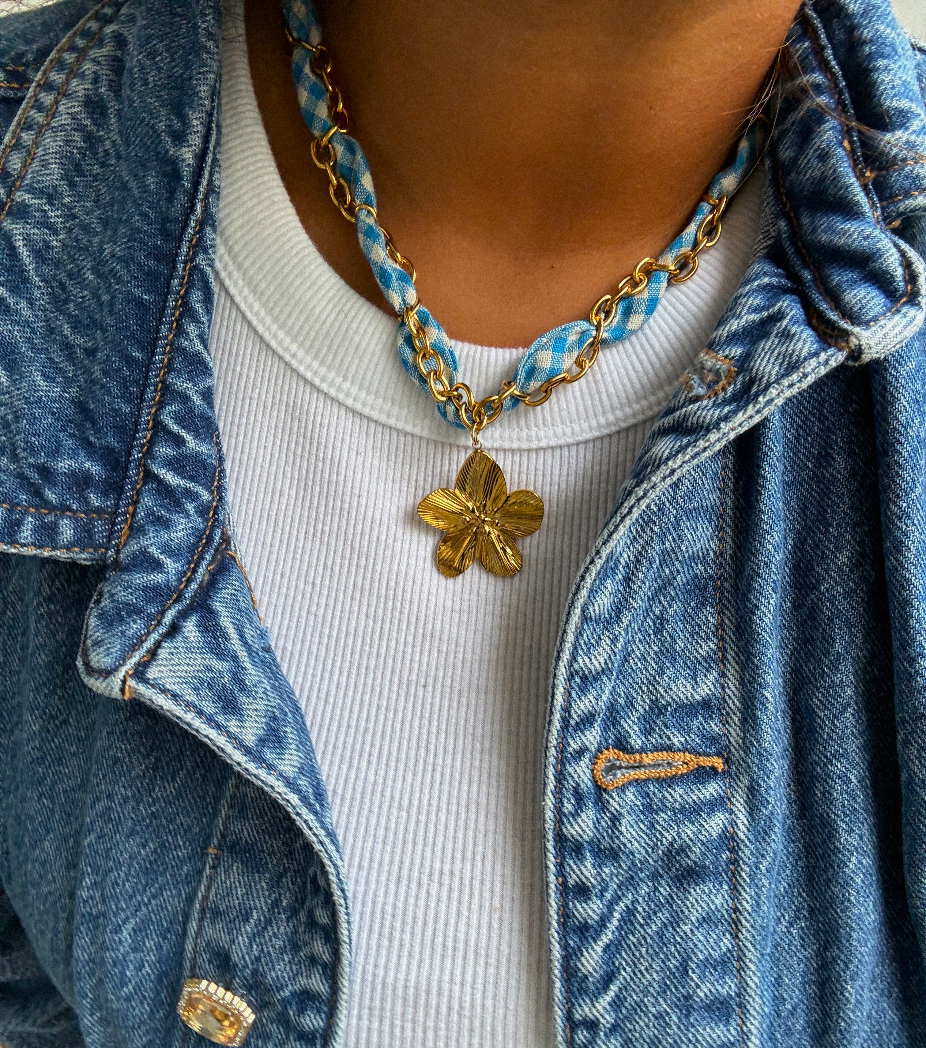 The Bloom Necklace in Seaglass