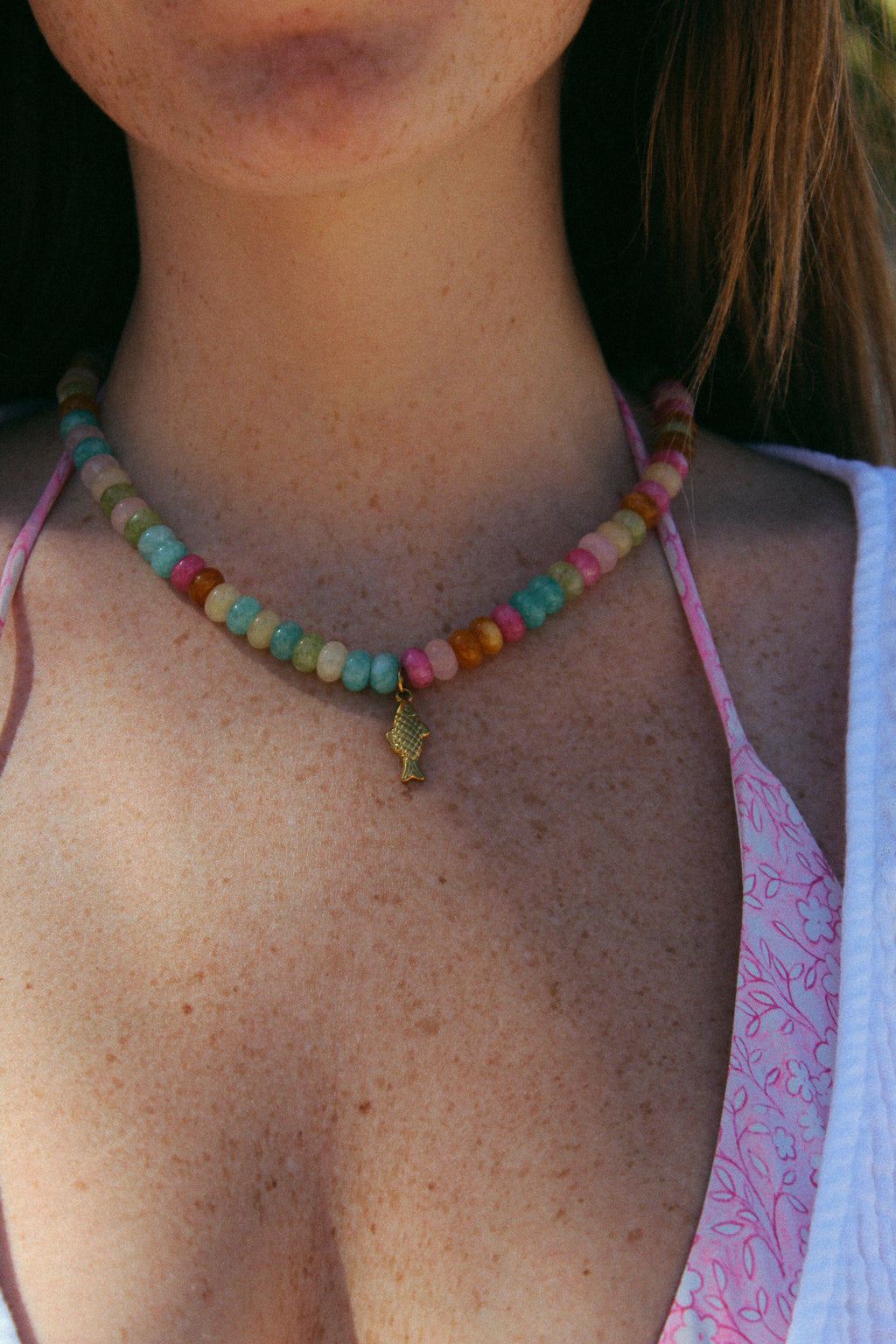 Big Catch Necklace — Sherbert